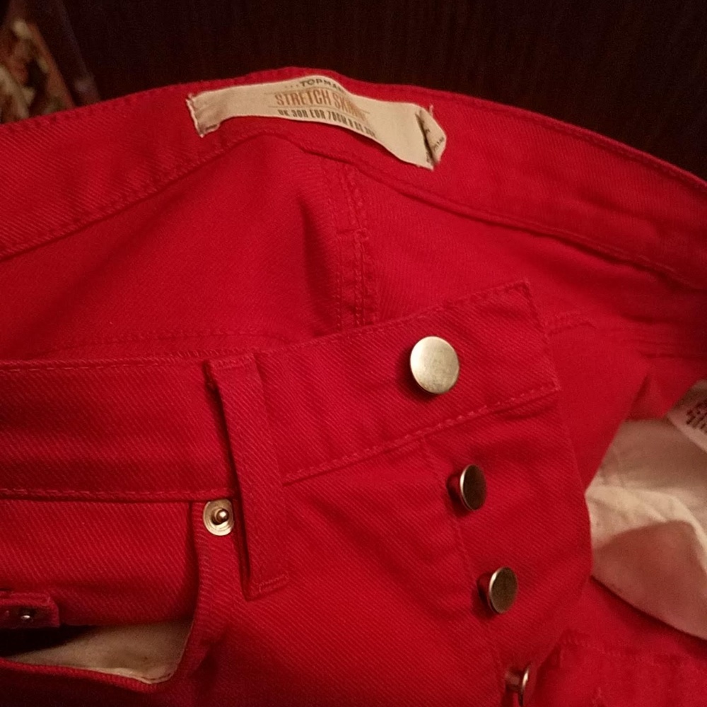 Red Topman Jeans